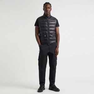 FINER THREADS Custom Canvas Lightweight Puffer Vest Men Quilted Warm Outdoor Winter Sleeveless Jacket Insulated <b>Padded</b> Stand - Product Image 1