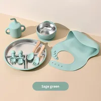 Nouvelle Tendance : Ensemble Assiette, Bol et Cuillère en Acier Inoxydable pour Tout-Petits, Écologique, Antidérapant, à Motifs de Dessins Animés, Compatible Lave-Vaisselle et Non Toxique