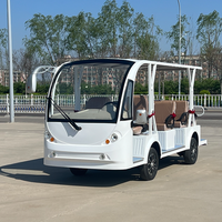 Bus électrique de tourisme Suorun 23 places, grand groupe, moteur AC 96V, batterie lithium 150Ah, pour itinéraire touristique