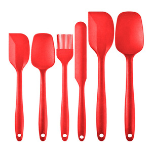 Силиконовый скребок «Все в одном», набор из 6 предметов, инструменты для выпечки, устойчивый к высоким температурам силиконовый скребок, пищевая скребок для выпечки - Product Image 6