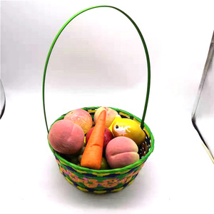 Panier de Pâques en feutre de bambou, rond, aux couleurs <span class=keywords><strong>pastel</strong></span> vibrantes, à prix abordable - Product Image 4