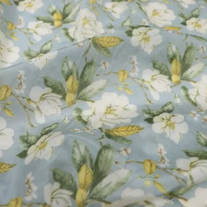 Design floreale di alta qualità tessuto di cotone di seta tessuto estivo pigiami stile elegante traspirante - Product Image 3