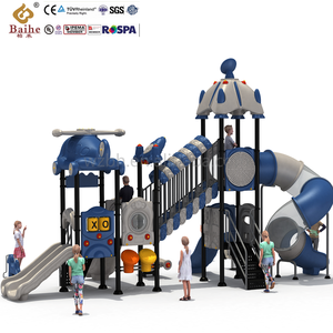 Baihe Vliegtuig Glijbaan Voor Kinderen Buiten-Duurzaam Metaal En Plastic Luchtvaart Thema Speeltoestellen Ce Gecertificeerd - Product Image 1