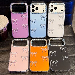 เคสโทรศัพท์มือถือแบบหรูหรา ประดับกลิตเตอร์วิบวับ คริสตัล สำหรับ iPhone 18 17 16 15 14 13 Pro Max Plus  ฝาหลังใสแบบนิ่ม ประดับโบว์ 3 มิติ - Product Image 1