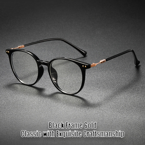 Nouvelles Lunettes 2026 Design Homme Femme Monture TR Ultralégère Métal Rond Anti-Lumière Bleue Verres Transparents Optiques pour Prescription - Product Image 2