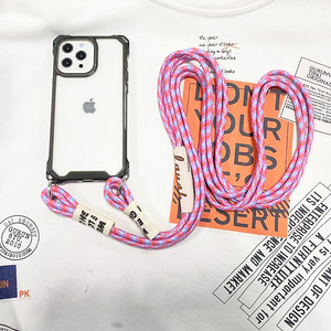 Étui à sangle à quatre coins pour <span class=keywords><strong>Samsung</strong></span> Galaxy A54 A55 <span class=keywords><strong>S22</strong></span> S24 Ultra S23 Plus S24Ultra bandoulière <span class=keywords><strong>cordon</strong></span> lanière antichoc couverture transparente - Product Image 1