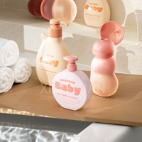 Bouteilles en plastique personnalisées pour bébés, design unique, pour shampoing, gel douche, lotion corporelle et soins de la peau pour enfants