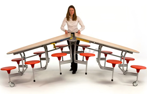 <span class=keywords><strong>Tables</strong></span> <span class=keywords><strong>de</strong></span> cantine multi-places à bas prix en gros avec siège <span class=keywords><strong>de</strong></span> tabouret personnalisé - Product Image 6