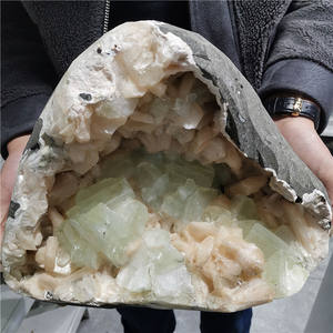 <span class=keywords><strong>Geoge</strong></span>-mineral Natural de apofilita con zeolitas, espécimen de racimo - Product Image 1