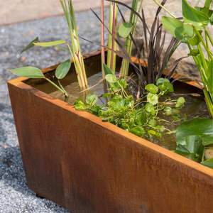 Direct Factory Sale Custom Large Square Corten Steel Corrosion Resistant Rust Finish ISO9001 Certified Minimalist Flower <b>Pot</b> - Product Image 1