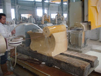 Machine à scier au fil diamanté CNC-3000 avec moteur et engrenage, contrôle 4 axes pour la découpe de lettres et de formes courbes sur marbre et granit