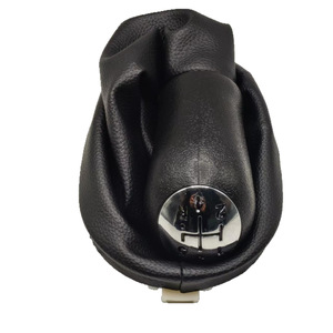 Renault Gear <b>Shift</b> <b>Knob</b> Cover Leather Black Ergonomic Fitment - Product Image 5