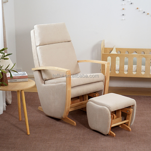 Sillón de lactancia tapizado para sala de estar, silla mecedora para lactancia - Product Image 1