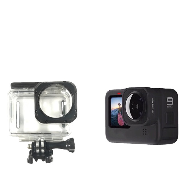 Max Lens Mod Waterproof Case For Hero 9 10 11 12 Underwater Diving Housing Protective Action Camera Waterproof Case