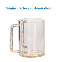 Gobelet de lavage des mains en acrylique transparent circulaire pour Purim, Judaica, en Lucite, personnalisable en usine