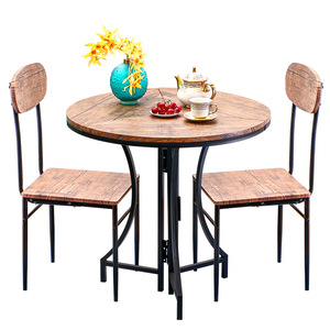 Mesa de comedor redonda plegable, adecuada para el hogar y apartamentos pequeños, mesa redonda informal minimalista moderna, mesa de reuniones y - Product Image 4