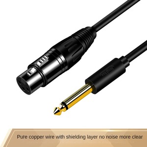 Chất Lượng Cao 6.35 Mm Để Xlr Nữ Cân Bằng <span class=keywords><strong>Stereo</strong></span> Loa Guitar Microphone Chuyển Đổi <span class=keywords><strong>Adapter</strong></span> - Product Image 2