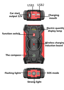 Portable Chargeur De Batterie de Voiture Jump Starter 89800mAh 4 USB Batterie Saut Démarreur Voiture Jump Starter Puissance Interdiction - Product Image 2