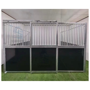 고급 야외 이동식 마구간 (지붕 포함, 용융 아연 도금, 휴대용 임시 철골 구조) - Product Image 5