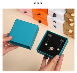 Fabrika nakit takı ambalaj kutusu küpe kolye yüzük kutusu bilezik çekmece kutusu - Product Image 6