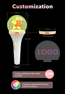 แท่งไฟเชียร์วง K-pop แบบมีโลโก้ตามสั่งอย่างเป็นทางการ อุปกรณ์เชียร์คอนเสิร์ตแบบ LED  แท่งไฟ <span class=keywords><strong>Kpop</strong></span> - Product Image 2
