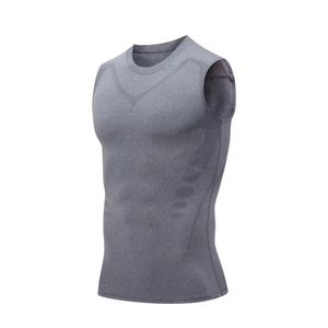 1 pièce Gilet de compression sportif pour homme, séchage rapide, élastique, à épaules larges, sous-vêtement pour le basketball, la gym, le sport, le fitness et le yoga - Product Image 1