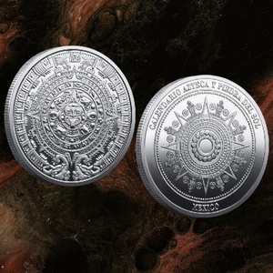 Moneta Commemorativa in Metallo Ispirata ai Maya, Regalo per Collezionisti e Appassionati di Storia - Product Image 2