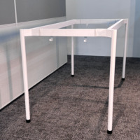 Pieds de table en métal robuste pour table à manger avec plateau en pierre lourd, support fixe pour mobilier de restaurant