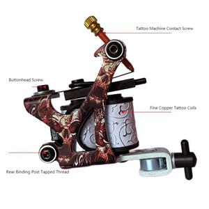 Kit de Máquina de Tatuar con Bobina de Cobre al por Mayor, Set Completo de Pistola de Tatuar para Arte Corporal, Suministros Profesionales para Artistas del Tatuaje Permanente - Product Image 4
