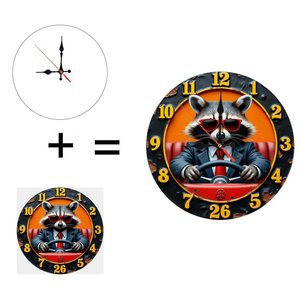 Horloge murale ronde en bois, mécanisme silencieux à quartz, horloge suspendue décorative classique pour la maison et le bureau, 25 cm - Product Image 6
