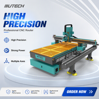 Fresadora CNC de Alta Precisión de 4 Ejes Mach3, Máquina de Grabado en Madera 1325 1530 2030 2040, Accesorio Rotatorio, Motor Único de 9kW
