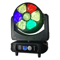 Projecteur de scène à tête mobile ZY haute puissance 7x60W RGBW LED avec zoom, contrôle DMX512, zoom 6-50, pour DJ et discothèque, Ra>95, IP20, 50 000 heures
