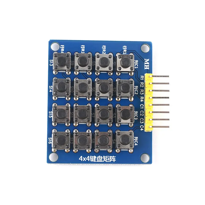 4X4 4*4 Matrix Button Keypad with Mounting Holes Microcontroller Development Board Membrane Expansion Keypad 16 Keys