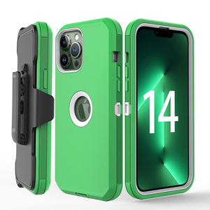 Nuevo estilo de alta calidad Clip de cinturón funda trasera de teléfono a prueba de golpes funda de teléfono para <span class=keywords><strong>iPhone</strong></span> 14 Pro Max 6,7" - Product Image 6