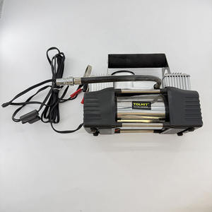 Compresseur d'air de voiture portable TOLHIT 12v DC en métal, double cylindre, <span class=keywords><strong>gonfleur</strong></span> de pneus professionnel 150PSI, pompe de gonflage électrique silencieuse - Product Image 5