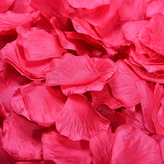 1000pcs/बहुत सस्ते Slik कृत्रिम गुलाब पत्ती शादी की पार्टी सजावट महोत्सव सजावट सिमुलेशन फूल पंखुड़ियों 16 सी