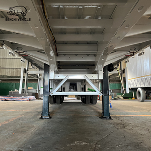 Nouvelle <span class=keywords><strong>promotion</strong></span> 20/40 pieds 3 <span class=keywords><strong>essieux</strong></span> 60 tonnes semi-<span class=keywords><strong>remorque</strong></span> à plateau - Product Image 5