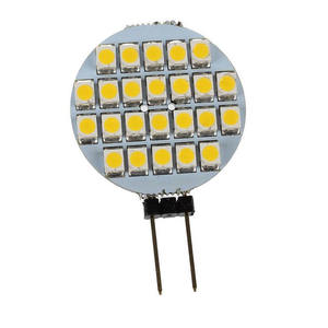 หลอดไฟ LED G4 ทรงกลม ขนาดเล็ก 12Vdc สำหรับติดตั้งใต้ตู้  80CRI 24LEDS 2835 5730 SMD 2.5W 3W  ง่ายต่อการเปลี่ยน - Product Image 1