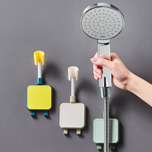 Support mural universel de haute qualité pour douchette à main, réglable, avec ventouse en silicone - Product Image 1
