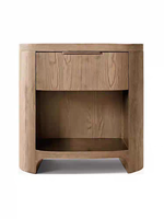 Lit en bois de chêne massif de style RH au design moderne - Durable et confortable 1800x2000x1200mm Ensemble de meubles de chambre personnalisable