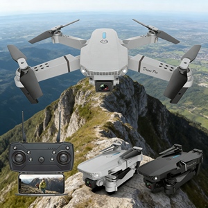 Beautiful LED Lights Cool E88 Pro 4K Dual <strong>Camera</strong> HD Beginner Aerial <strong>Drone</strong> Remote Control Aircraft Durable Plastic Smart <strong>Drone</strong> - Product Image 6