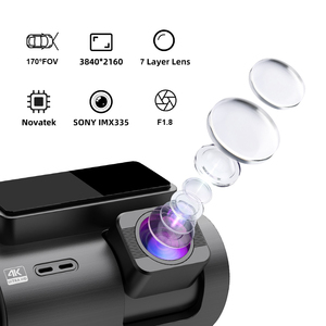แอปกล้องติดรถยนต์พร้อม WiFi และ GPS กล้องติดรถยนต์ 4K พร้อม Wifi ด้านหน้า ด้านหลัง ด้านใน 3 ช่องทาง กล้องติดรถยนต์ 4K รุ่น M700 - Product Image 4