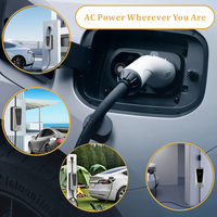 Cargador de Vehículos Eléctricos Wufen Nuevo de Nivel 2 para Interiores y Exteriores, 3.5KW, IP67, con Enchufe NEMA 5-15P, Conector Tipo 2 IEC 62196 para el Hogar