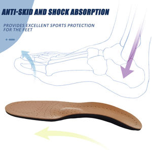Le solette in vera pelle forniscono un forte supporto per l'<span class=keywords><strong>arco</strong></span> per alleviare l'affaticamento del piede per ridurre il dolore in piedi - Product Image 3