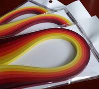 Fabricant vente directe travail manuel couleurs faites à la main papier quilling set irisation papier quilling