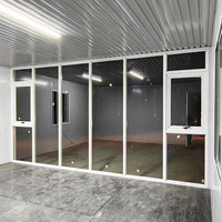 Haute qualité 20 pieds faible coût préfabriqué minuscule maison conteneur maison pour salon bureau conteneur plat acier moderne + panneau sandwich
