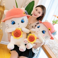 Nouvelle Peluche Chat Princesse, Jouet en Peluche Chat Mignon, Oreiller Chat, Jouet Animal Anti-Stress Anime