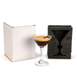 Vela Aromática de Lujo con Aroma a Café Americano Helado y Martini, Vela de Cera en Vaso para Aromaterapia - Product Image 6