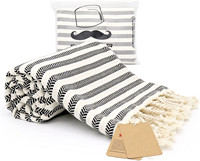 Serviettes de plage 100% coton à rayures diagonales personnalisées en gros, envoyer des serviettes turques gratuites et respirantes