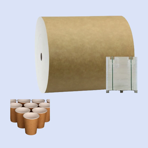 Brown Recyclable Moisture-proof Single Side Coated Flat <b>Paper</b> Roll Jumbo Logistics Packaging Food Grade <b>Paper</b> - Product Image 2
